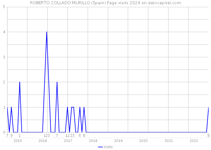 ROBERTO COLLADO MURILLO (Spain) Page visits 2024 