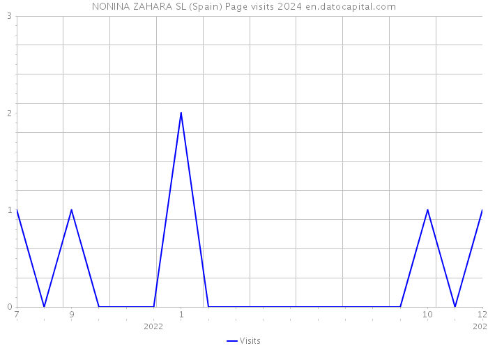 NONINA ZAHARA SL (Spain) Page visits 2024 