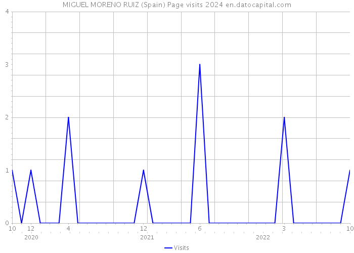 MIGUEL MORENO RUIZ (Spain) Page visits 2024 