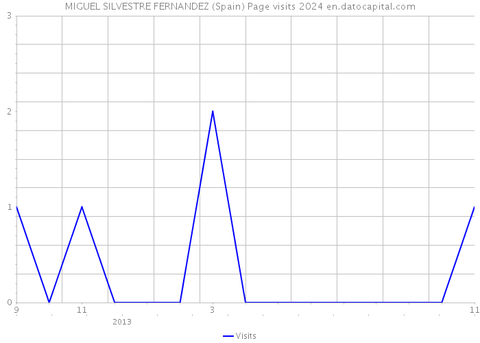 MIGUEL SILVESTRE FERNANDEZ (Spain) Page visits 2024 