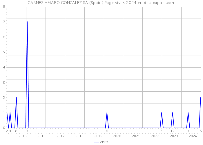 CARNES AMARO GONZALEZ SA (Spain) Page visits 2024 