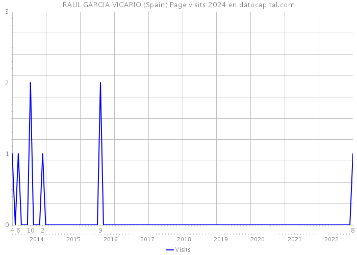 RAUL GARCIA VICARIO (Spain) Page visits 2024 