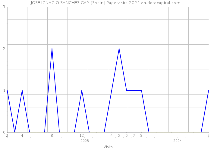 JOSE IGNACIO SANCHEZ GAY (Spain) Page visits 2024 