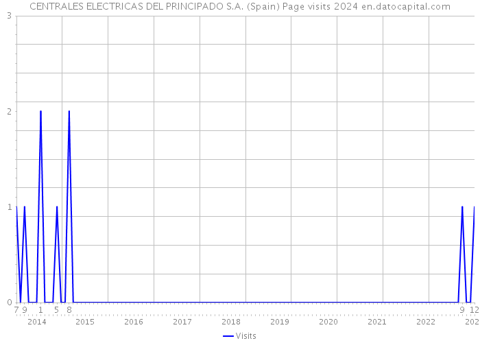 CENTRALES ELECTRICAS DEL PRINCIPADO S.A. (Spain) Page visits 2024 