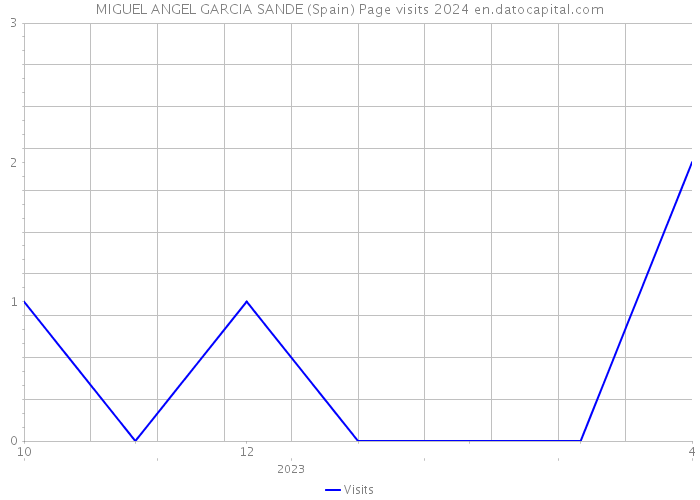 MIGUEL ANGEL GARCIA SANDE (Spain) Page visits 2024 