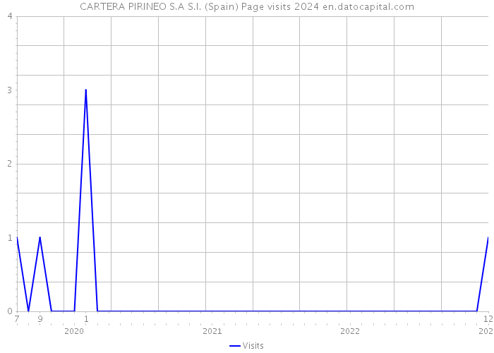 CARTERA PIRINEO S.A S.I. (Spain) Page visits 2024 