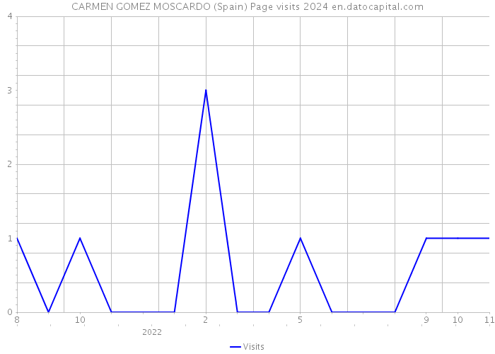 CARMEN GOMEZ MOSCARDO (Spain) Page visits 2024 