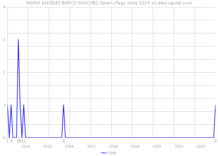 MARIA ANGELES BARCO SANCHEZ (Spain) Page visits 2024 