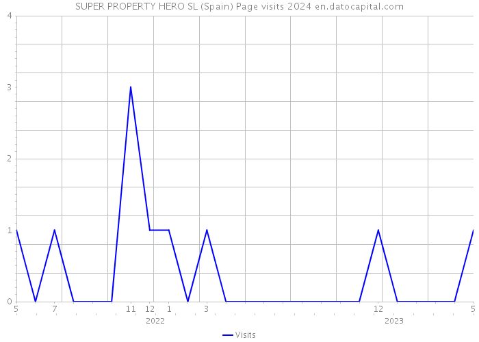 SUPER PROPERTY HERO SL (Spain) Page visits 2024 