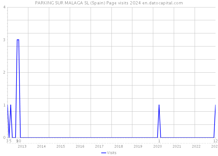 PARKING SUR MALAGA SL (Spain) Page visits 2024 