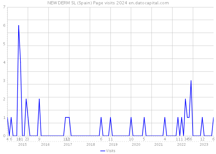 NEW DERM SL (Spain) Page visits 2024 