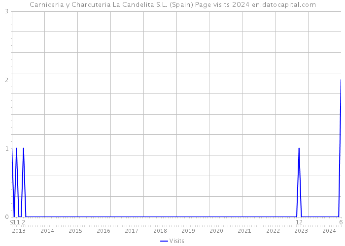 Carniceria y Charcuteria La Candelita S.L. (Spain) Page visits 2024 