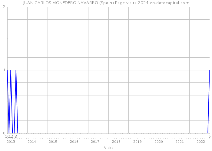 JUAN CARLOS MONEDERO NAVARRO (Spain) Page visits 2024 