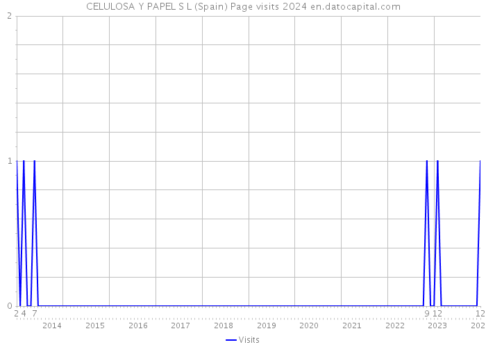 CELULOSA Y PAPEL S L (Spain) Page visits 2024 