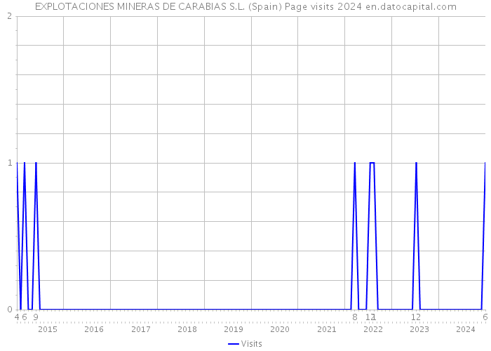 EXPLOTACIONES MINERAS DE CARABIAS S.L. (Spain) Page visits 2024 