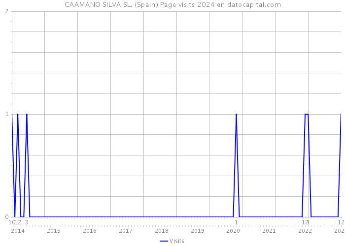 CAAMANO SILVA SL. (Spain) Page visits 2024 