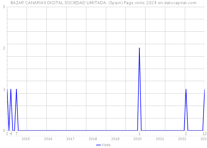 BAZAR CANARIAS DIGITAL SOCIEDAD LIMITADA. (Spain) Page visits 2024 