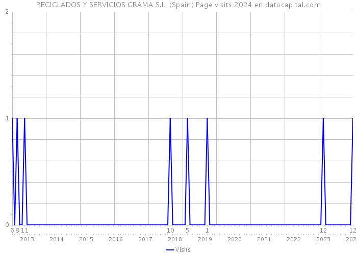 RECICLADOS Y SERVICIOS GRAMA S.L. (Spain) Page visits 2024 