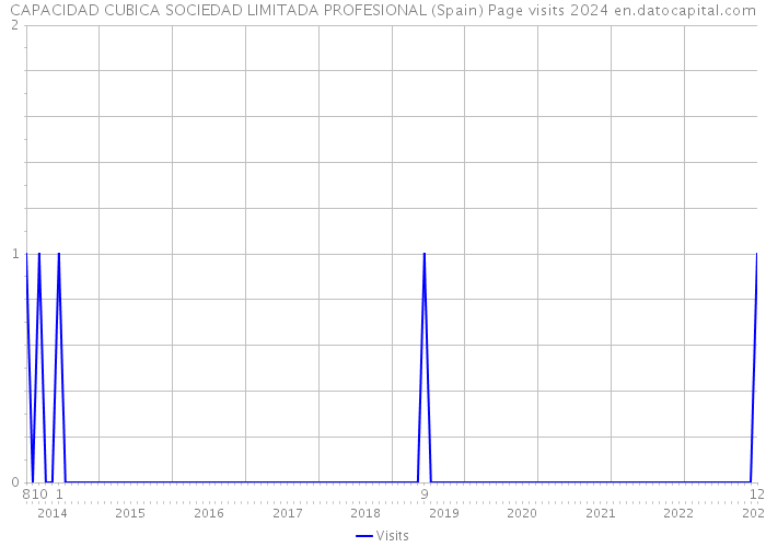 CAPACIDAD CUBICA SOCIEDAD LIMITADA PROFESIONAL (Spain) Page visits 2024 