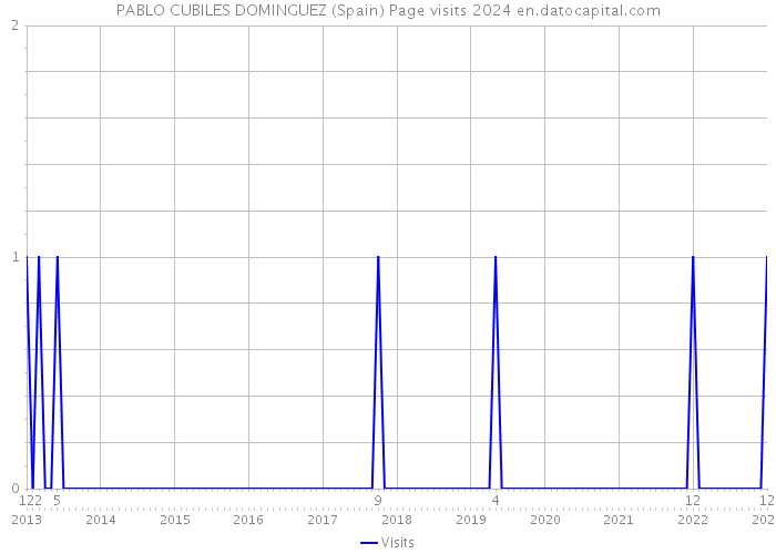 PABLO CUBILES DOMINGUEZ (Spain) Page visits 2024 