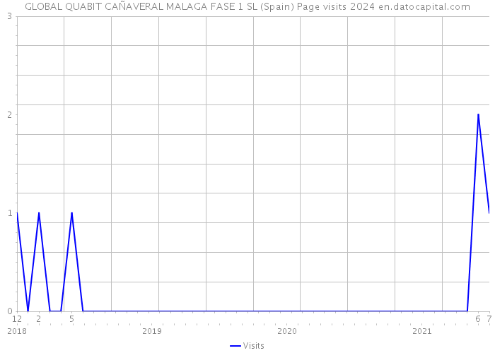 GLOBAL QUABIT CAÑAVERAL MALAGA FASE 1 SL (Spain) Page visits 2024 