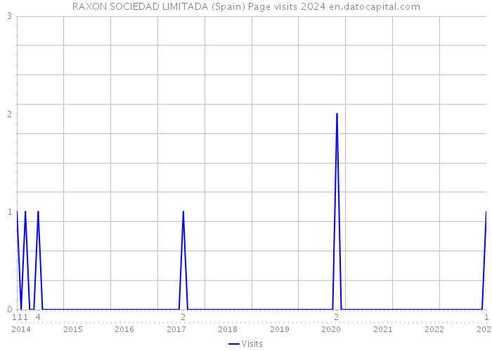RAXON SOCIEDAD LIMITADA (Spain) Page visits 2024 