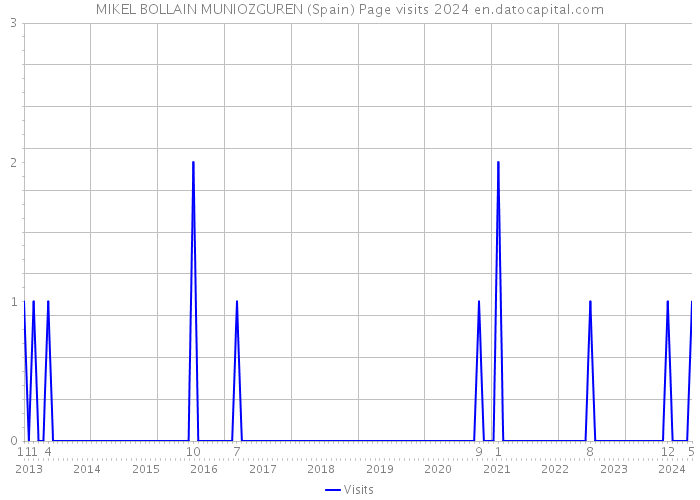 MIKEL BOLLAIN MUNIOZGUREN (Spain) Page visits 2024 