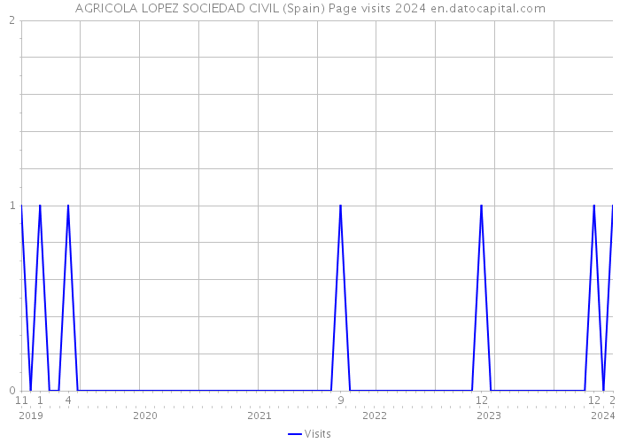 AGRICOLA LOPEZ SOCIEDAD CIVIL (Spain) Page visits 2024 
