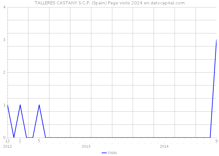 TALLERES CASTANY S.C.P. (Spain) Page visits 2024 