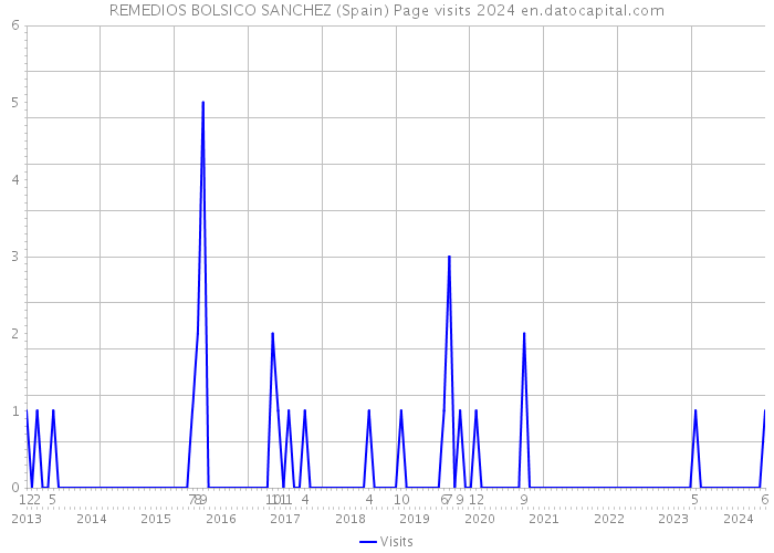 REMEDIOS BOLSICO SANCHEZ (Spain) Page visits 2024 