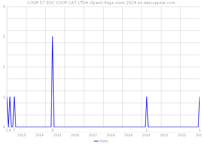COOP 57 SOC COOP CAT LTDA (Spain) Page visits 2024 