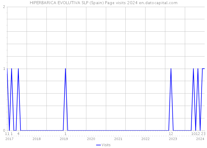 HIPERBARICA EVOLUTIVA SLP (Spain) Page visits 2024 