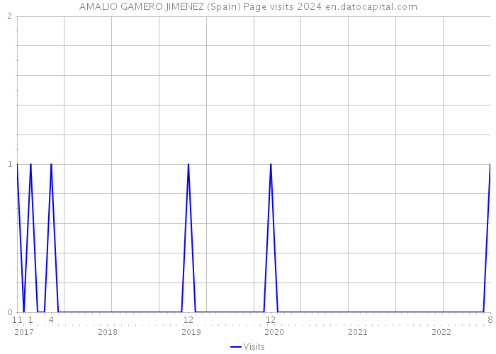 AMALIO GAMERO JIMENEZ (Spain) Page visits 2024 