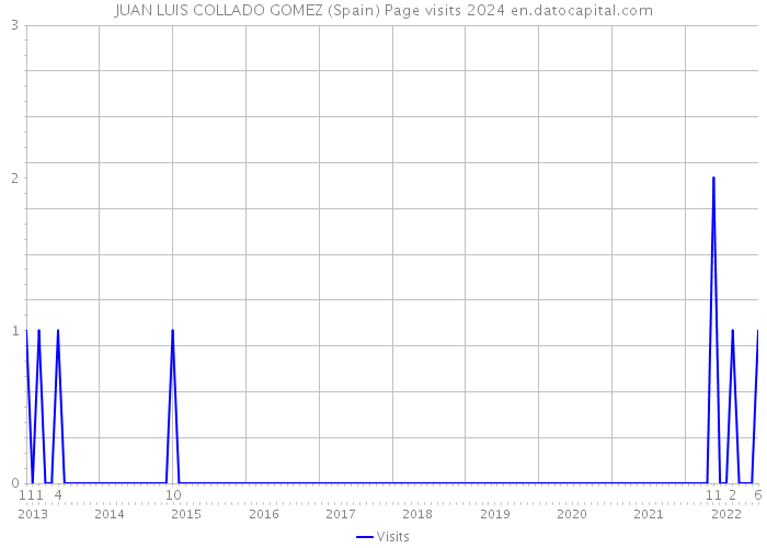 JUAN LUIS COLLADO GOMEZ (Spain) Page visits 2024 