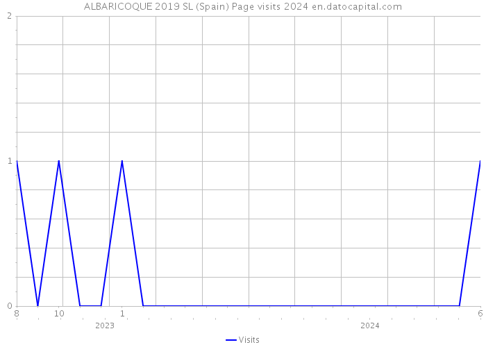 ALBARICOQUE 2019 SL (Spain) Page visits 2024 