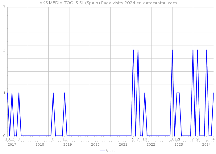 AKS MEDIA TOOLS SL (Spain) Page visits 2024 