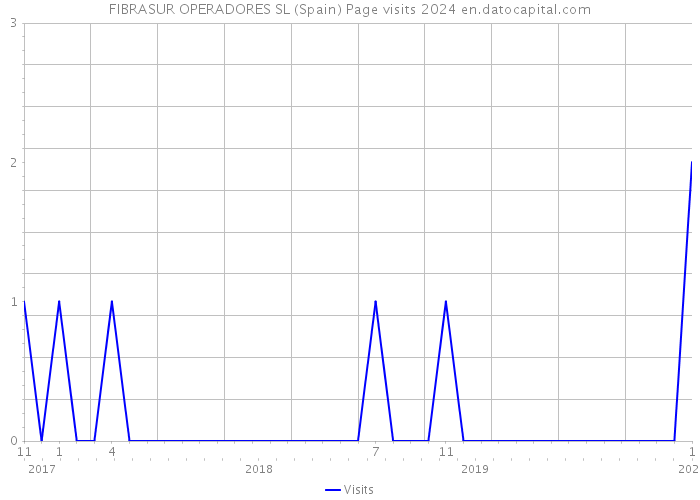 FIBRASUR OPERADORES SL (Spain) Page visits 2024 