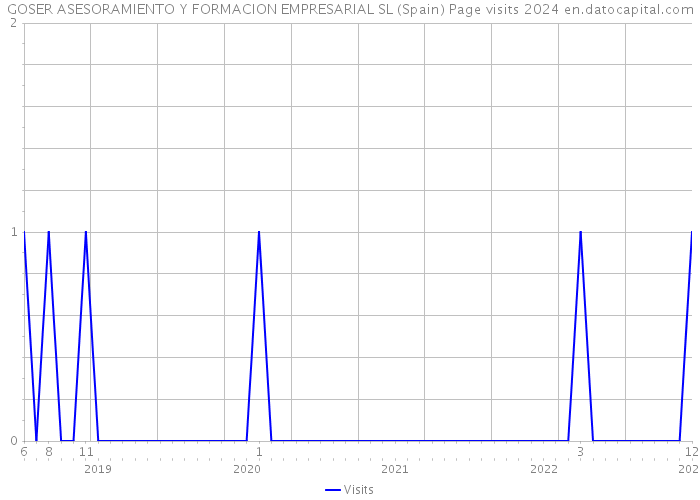 GOSER ASESORAMIENTO Y FORMACION EMPRESARIAL SL (Spain) Page visits 2024 