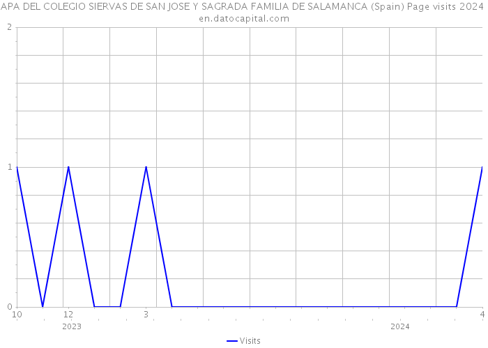 APA DEL COLEGIO SIERVAS DE SAN JOSE Y SAGRADA FAMILIA DE SALAMANCA (Spain) Page visits 2024 