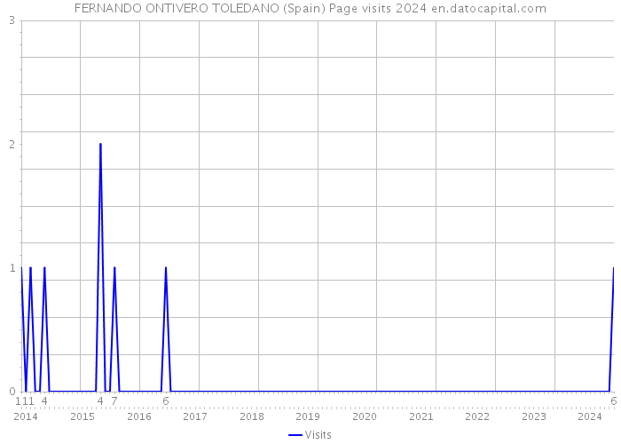 FERNANDO ONTIVERO TOLEDANO (Spain) Page visits 2024 