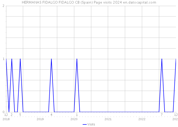HERMANAS FIDALGO FIDALGO CB (Spain) Page visits 2024 