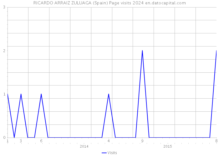 RICARDO ARRAIZ ZULUAGA (Spain) Page visits 2024 