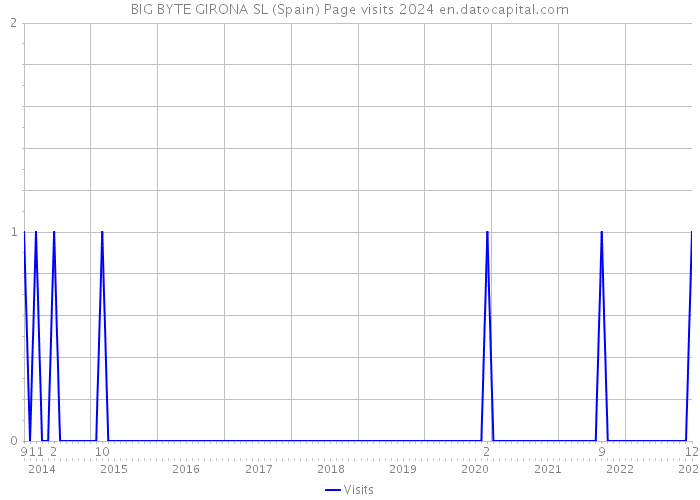 BIG BYTE GIRONA SL (Spain) Page visits 2024 