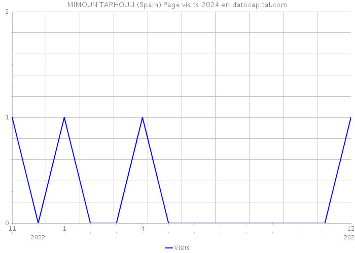 MIMOUN TARHOULI (Spain) Page visits 2024 