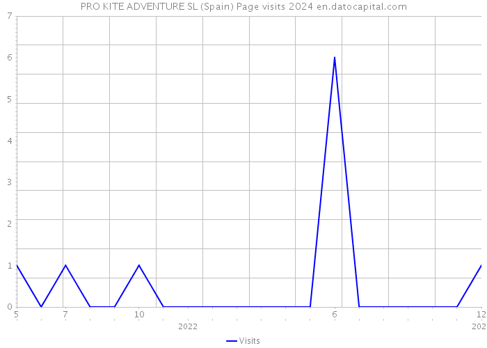 PRO KITE ADVENTURE SL (Spain) Page visits 2024 