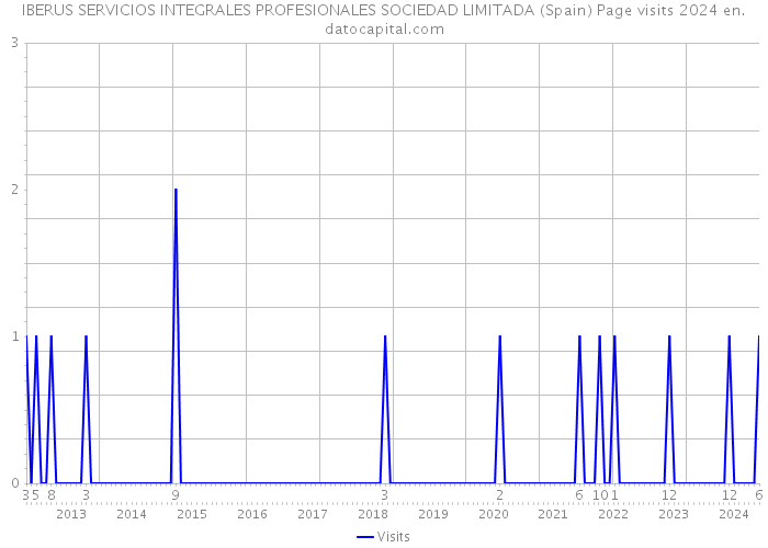 IBERUS SERVICIOS INTEGRALES PROFESIONALES SOCIEDAD LIMITADA (Spain) Page visits 2024 