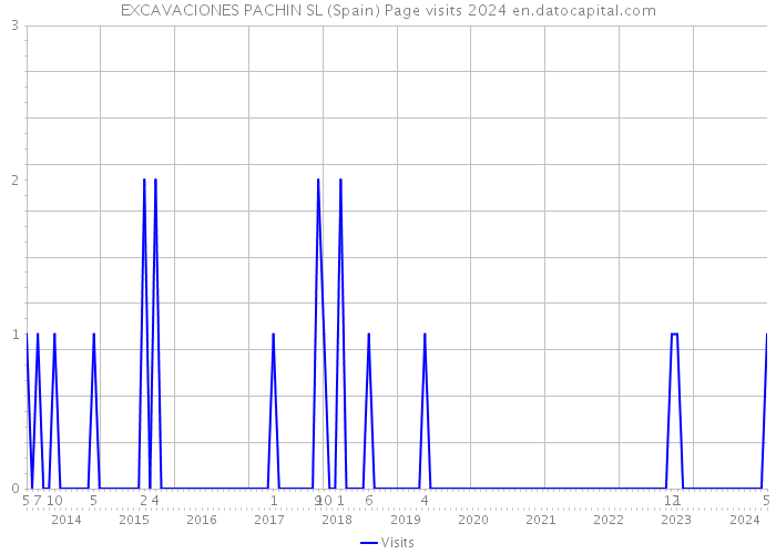 EXCAVACIONES PACHIN SL (Spain) Page visits 2024 
