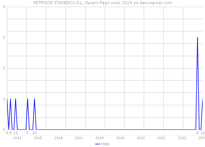 PETRISOR STANESCU S.L. (Spain) Page visits 2024 