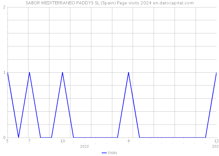 SABOR MEDITERRANEO PADDYS SL (Spain) Page visits 2024 