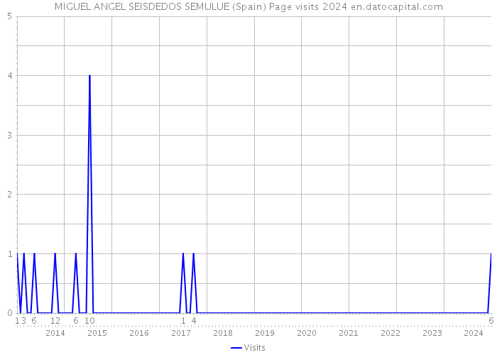 MIGUEL ANGEL SEISDEDOS SEMULUE (Spain) Page visits 2024 